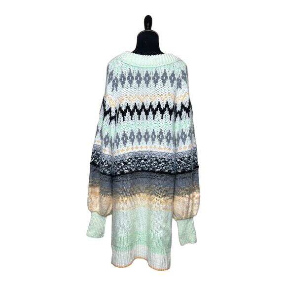 Free People Frozen Forrest Oversize Tunic Sweater Size Small - Picture 4 of 12